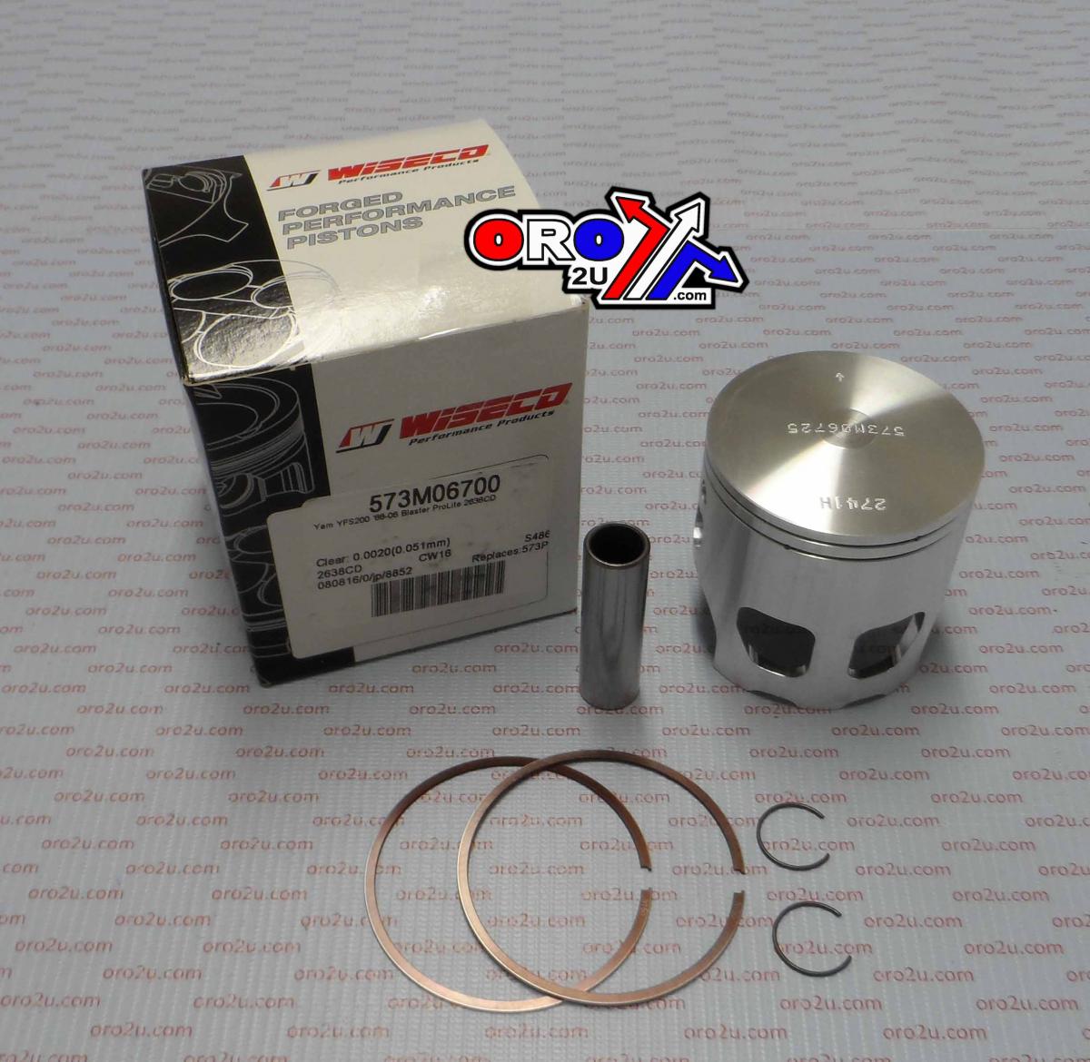 WISECO 67mm PISTON KIT YAMAHA YFS200 BLASTER 1988-2007