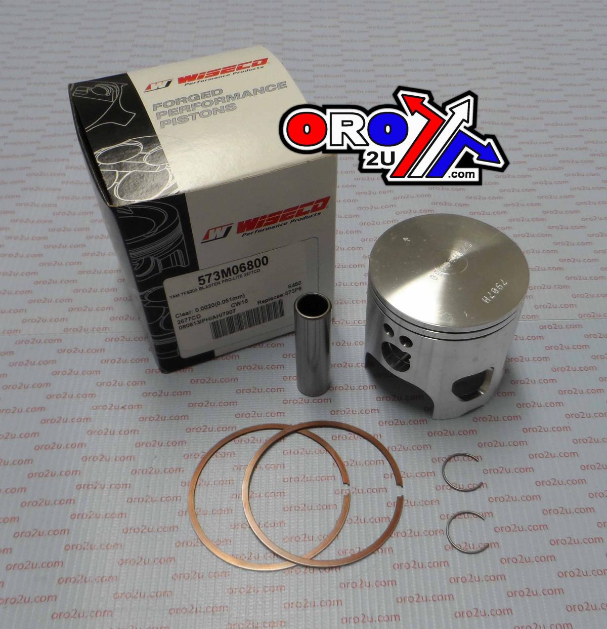 WISECO 68mm PISTON KIT YAMAHA YFS200 BLASTER 1988-2007