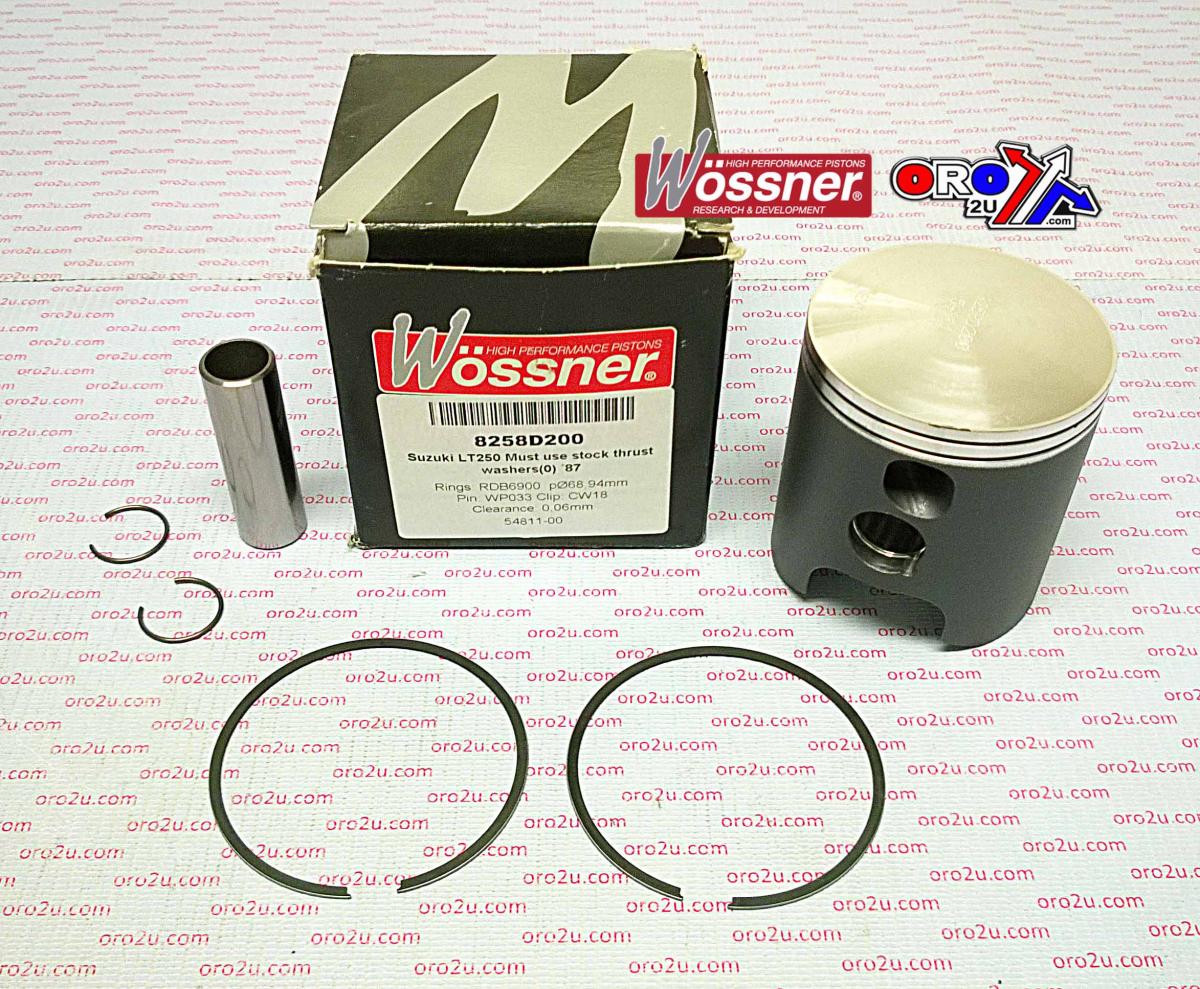 WOSSNER 68mm PISTON KIT SUZUKI LT250R 1987