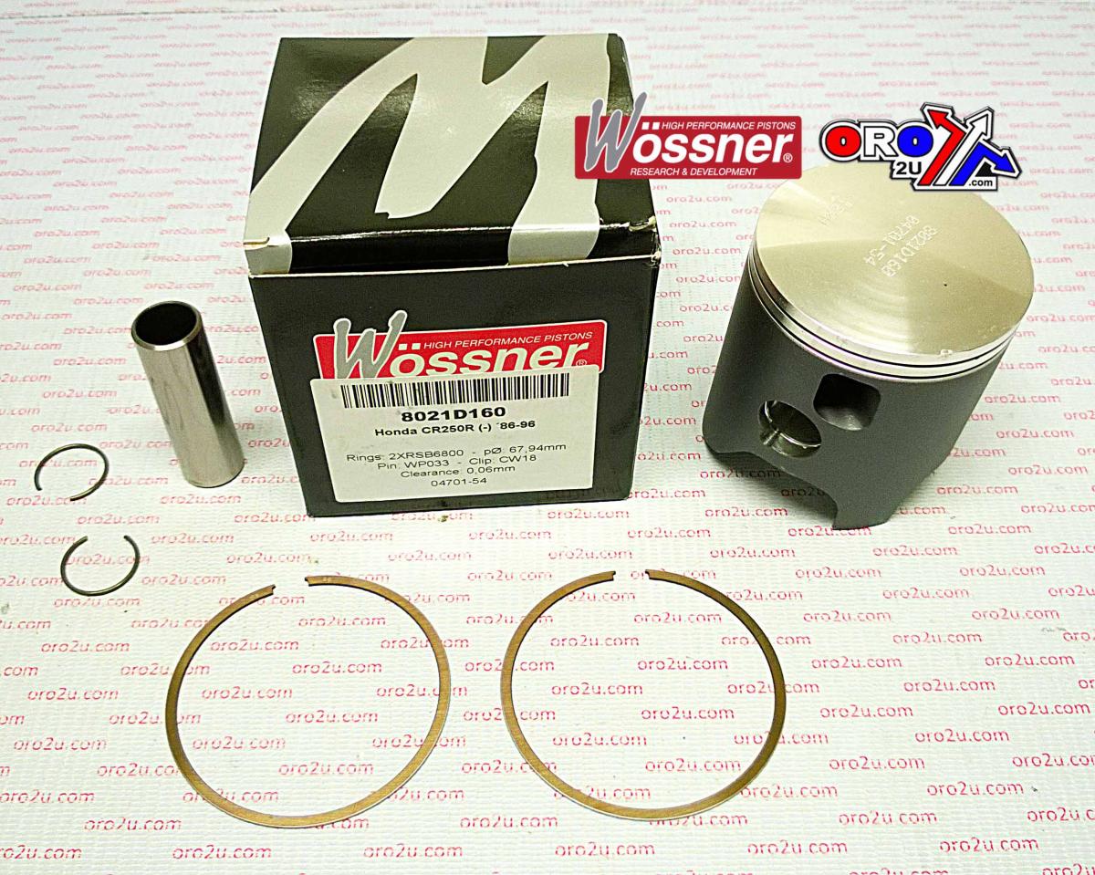 WOSSNER 68mm PISTON KIT HONDA CR250 1986-1996