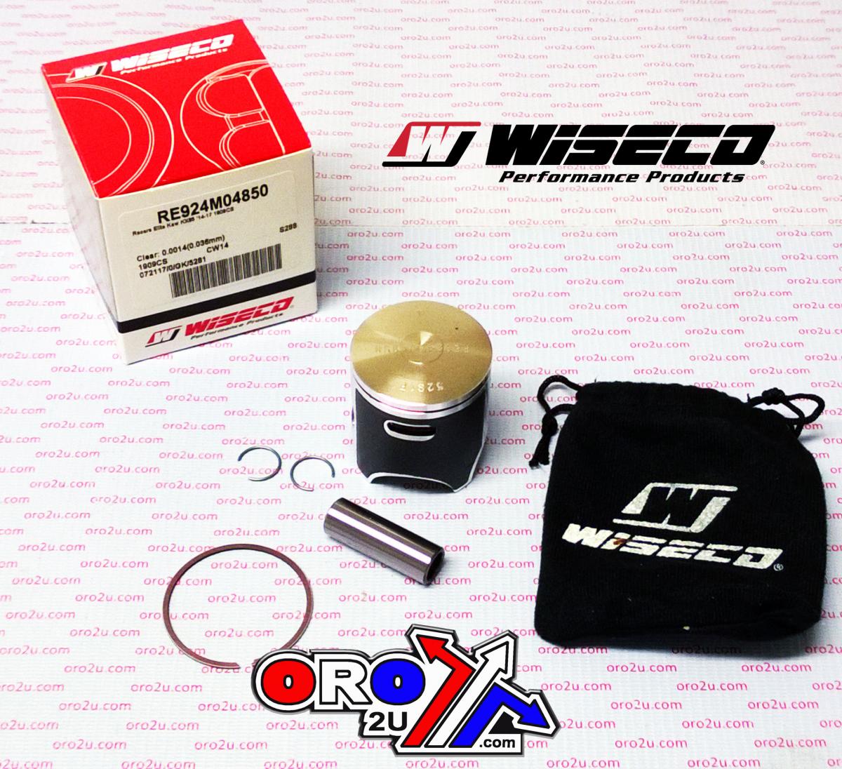 WISECO 48.5mm PISTON KIT KAWASAKI KX85 2014-2025, Racers Elite ArmorFit