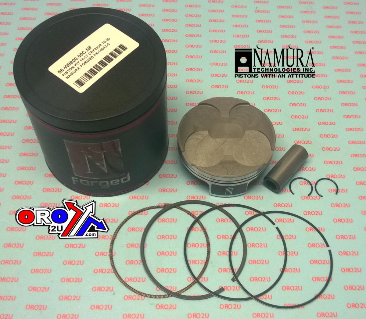 NAMURA 76.8mm FORGED PISTON KIT C, HONDA CRF250R 16-17