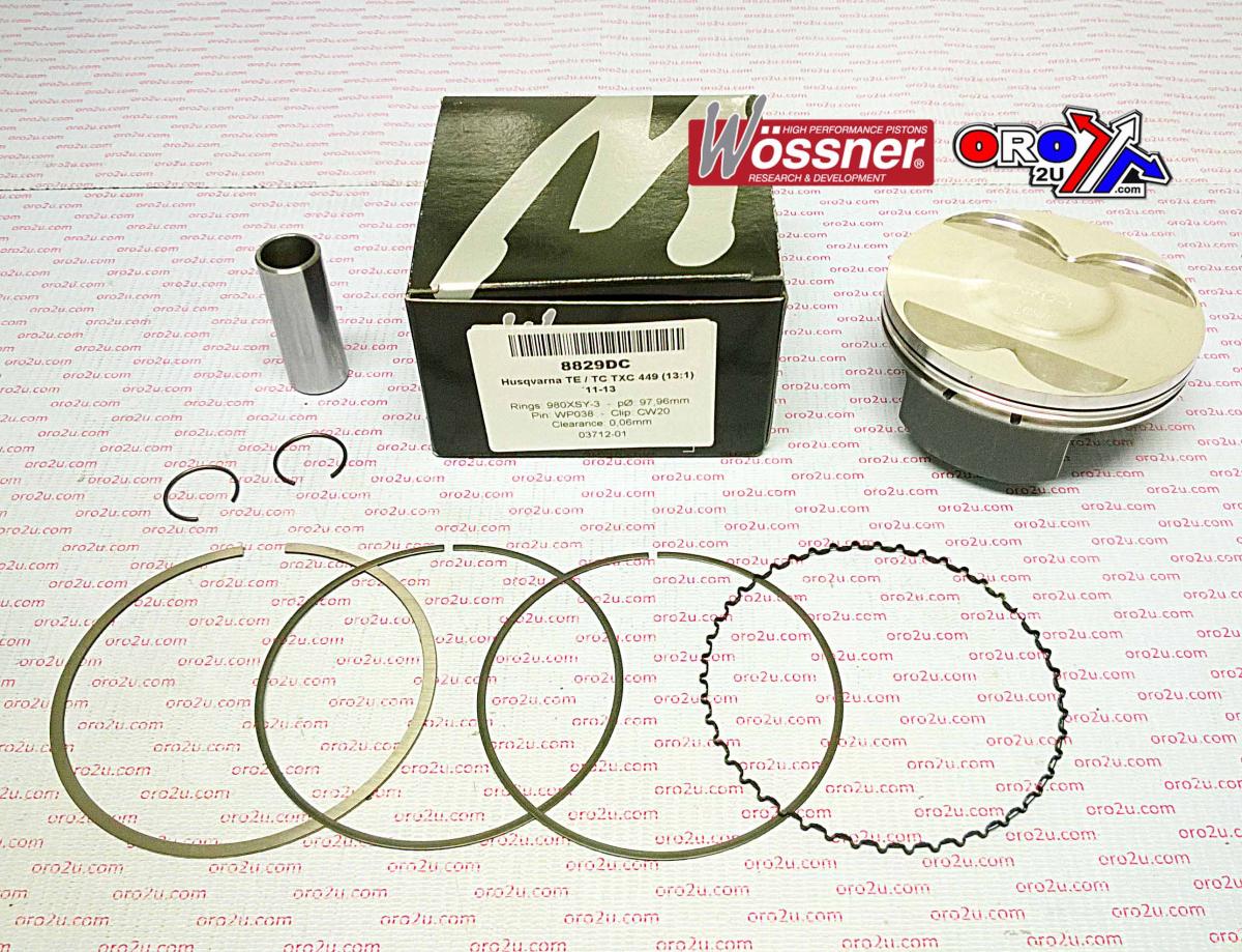 WOSSNER 98mm PISTON KIT A, HUSQVARNA TE/TC/TXC 449 2011-2013