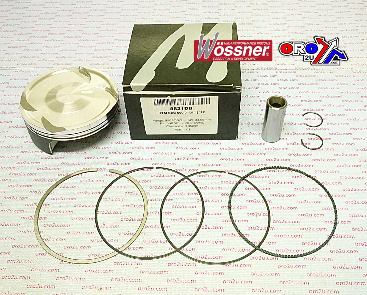 WOSSNER 95mm PISTON KIT A, KTM EXC 500 12-19, HUSQVARNA FE501 13-18