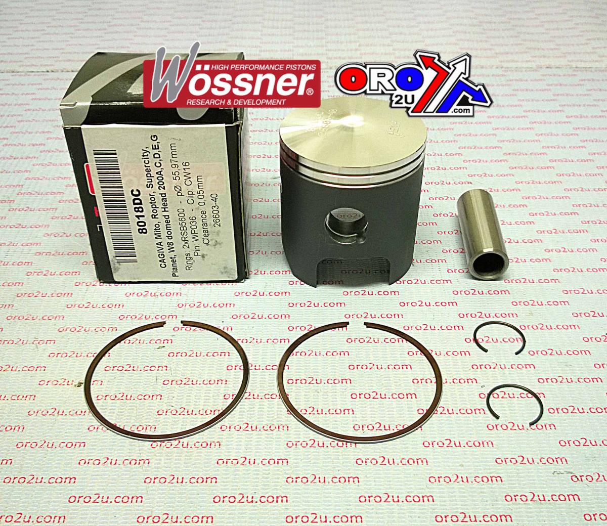 WOSSNER 57mm PISTON KIT CAGIVA MITO 125 1999-2012