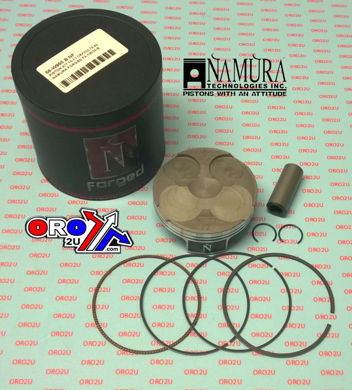 NAMURA 76.8mm FORGED PISTON KIT C, HONDA CRF250R 2010-2013