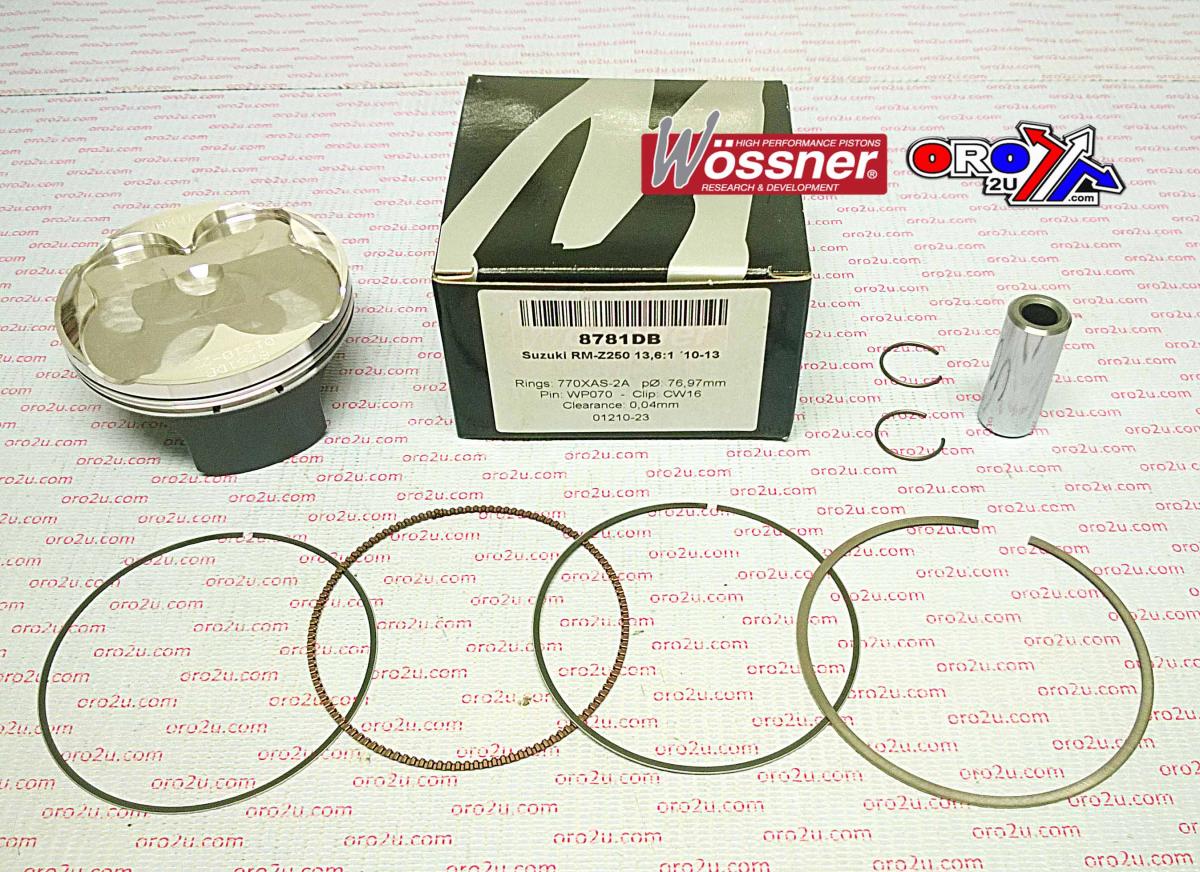 PISTON KIT 10-14 RMZ250 77mm A 8781DA WOSSNER SUZUKI