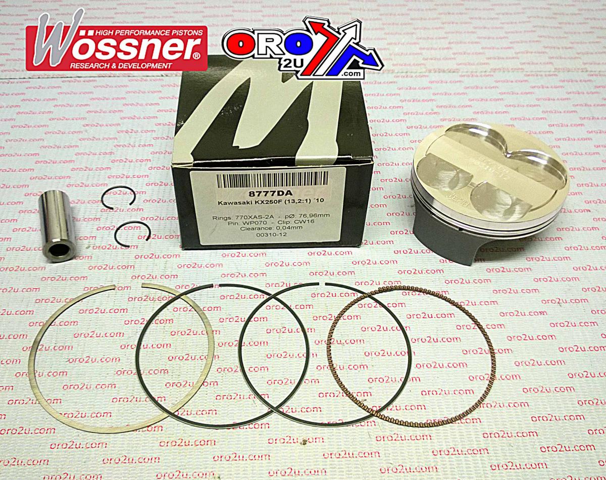 PISTON KIT 2010 KX250F 77mm B WOSSNER 8778DB KAWASAKI HC COMP 13.9:1