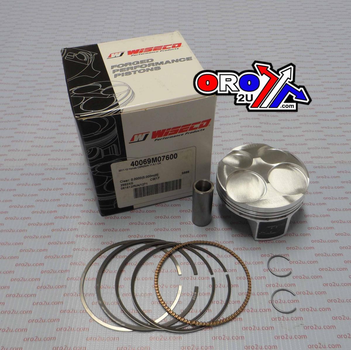 WISECO 78mm PISTON KIT HONDA CRF250L 2013-2014, CBR250R 2011-2013