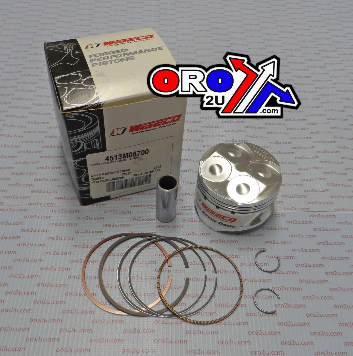 PISTON KIT 98-04 CBR600SF 67.0 WISECO 4513M06700 ROAD HONDA