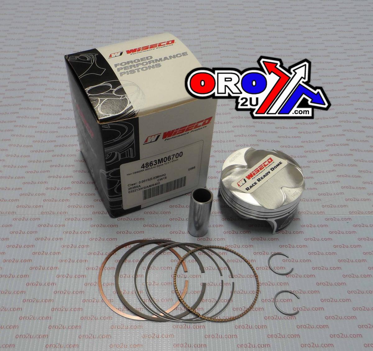 PISTON KIT 03-06 CBR600RR 67.0 WISECO 4863M06700 ROAD HONDA