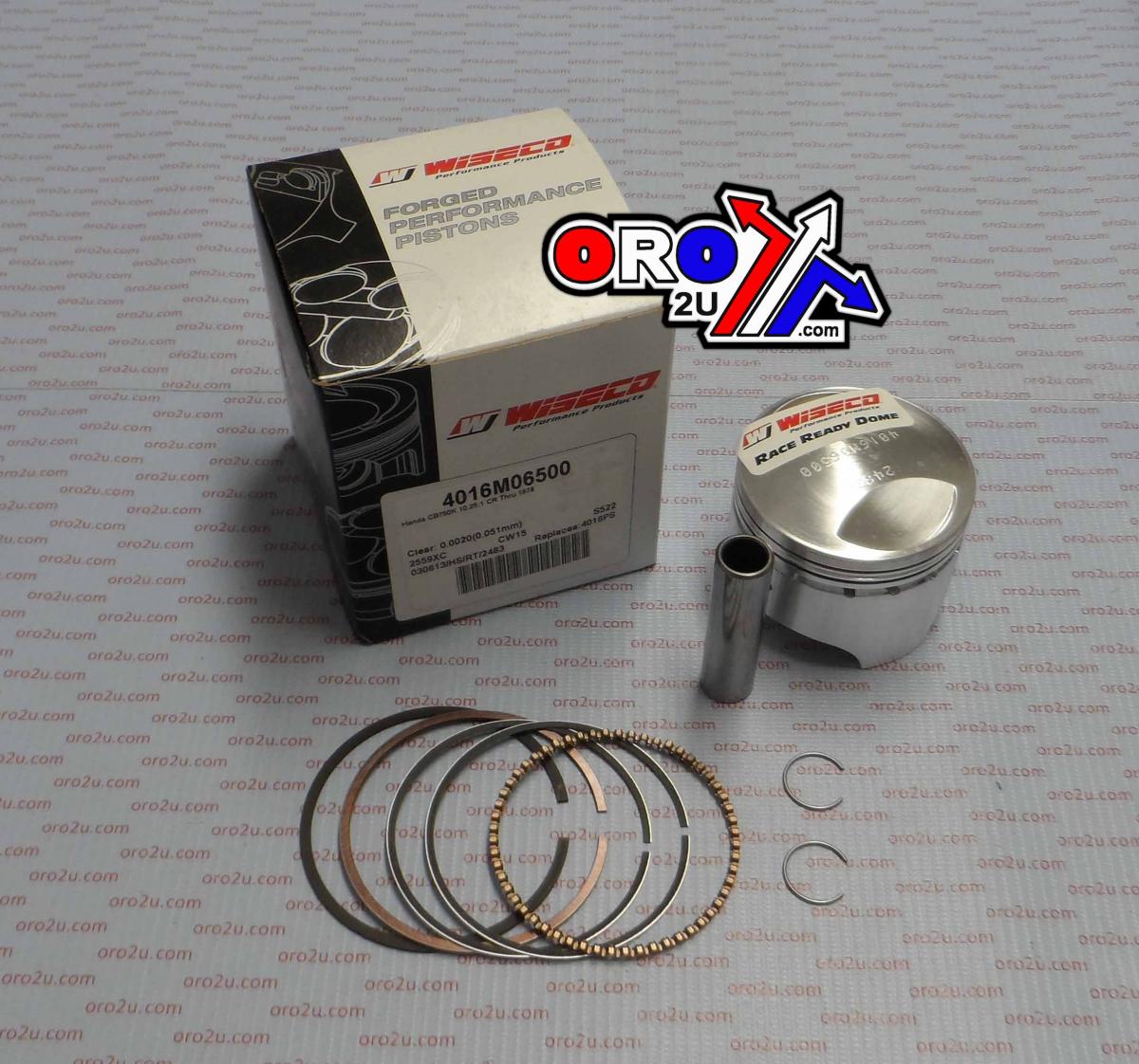 PISTON KIT 69-78 CB750F, K 65 WISECO 4016M06500 ROAD HONDA