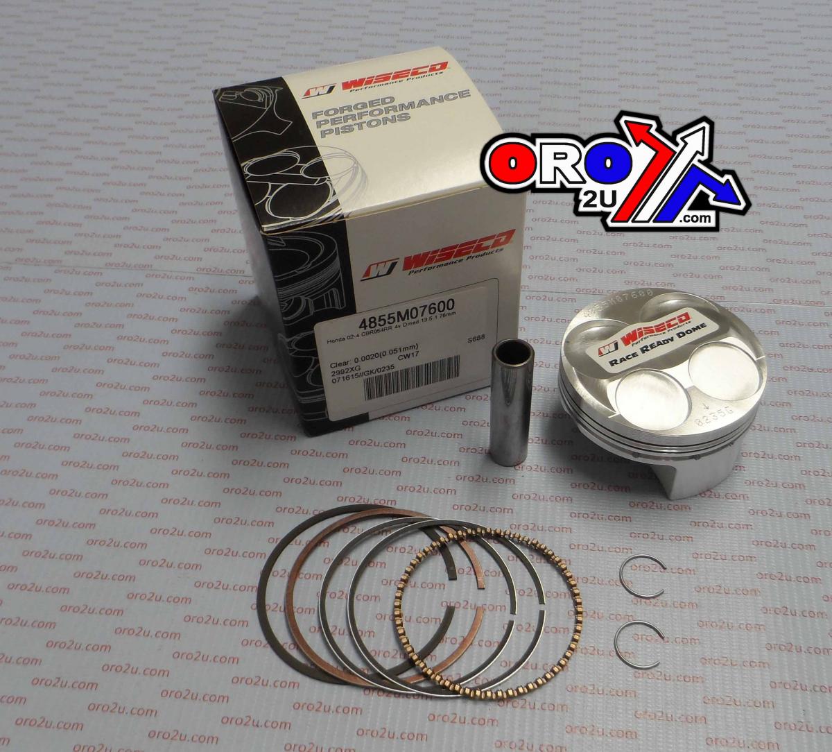 PISTON KIT 02-04 CBR954RR 75.0 WISECO 4855M07500 ROAD HONDA