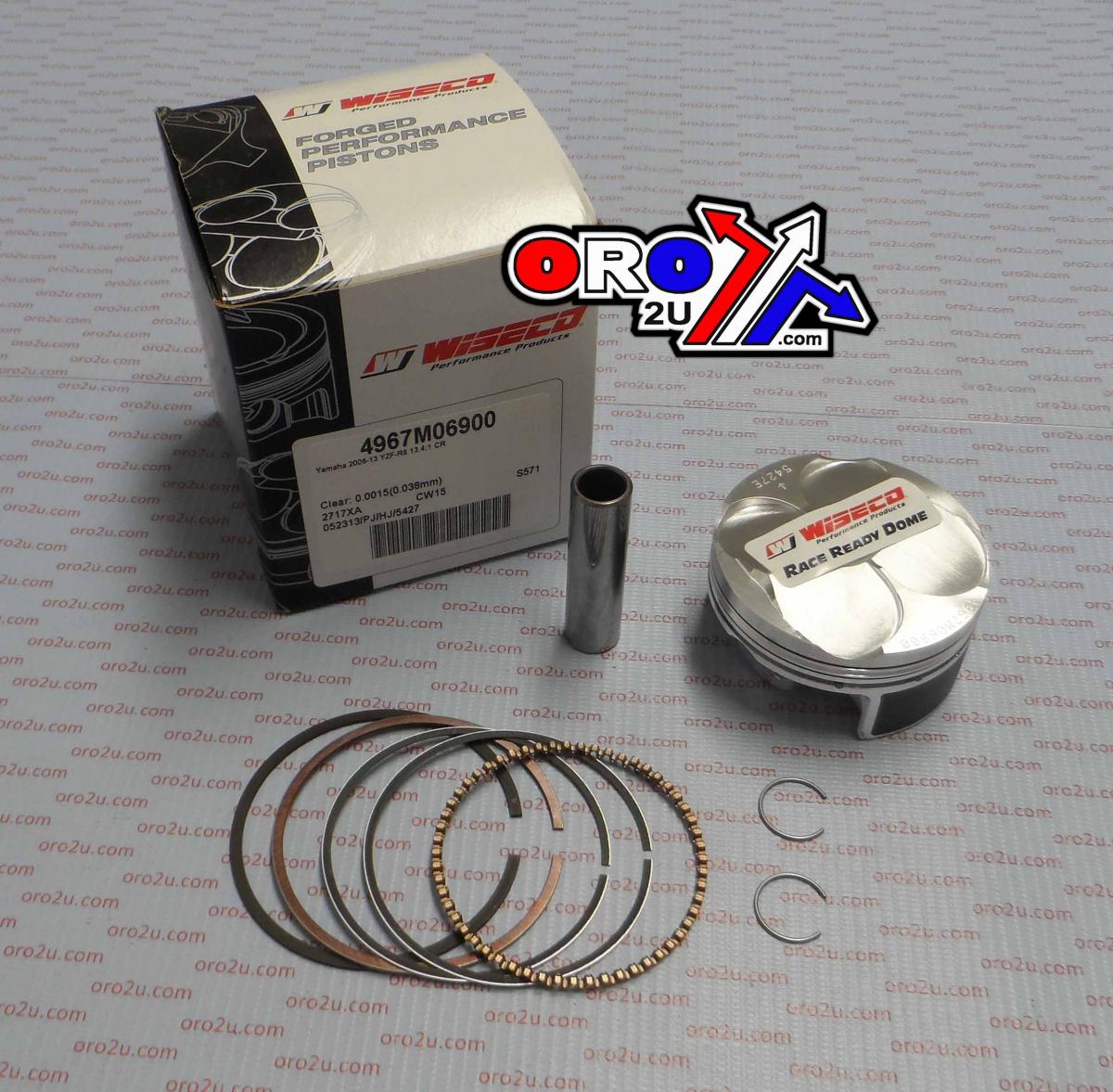 PISTON KIT 06-13 YZF-R6 69.00 WISECO 4967M06900 ROAD YAMAHA