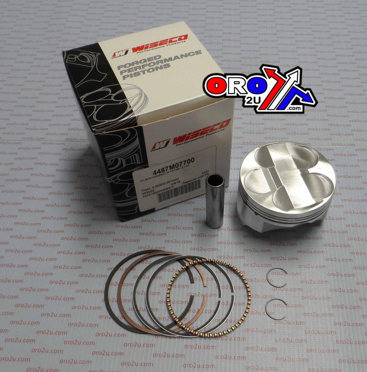 PISTON KIT FZR, YZF1000 77.00 WISECO 4487M07700 ROAD YAMAHA