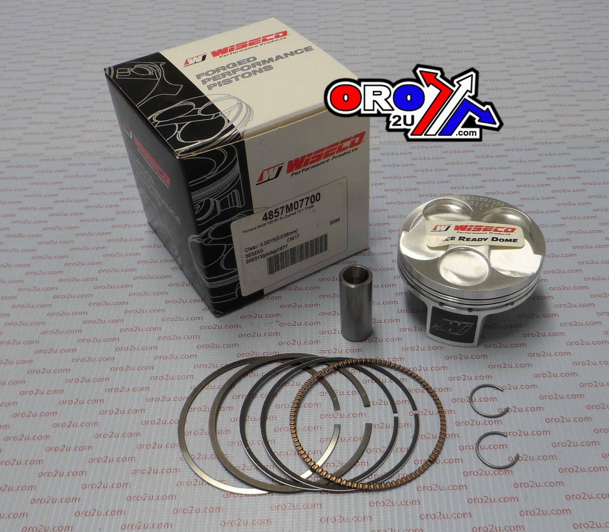 PISTON KIT 04-06 YZF-R1 77.00 WISECO 4857M07700 ROAD YAMAHA