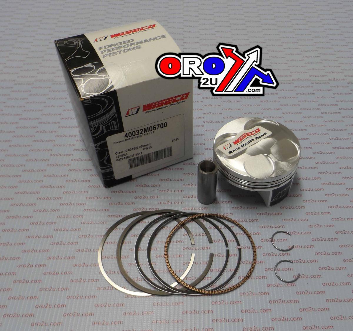 WISECO 67mm PISTON KIT KAWASAKI ZX6-R ZX600P 07-08, ZX600R 09-12