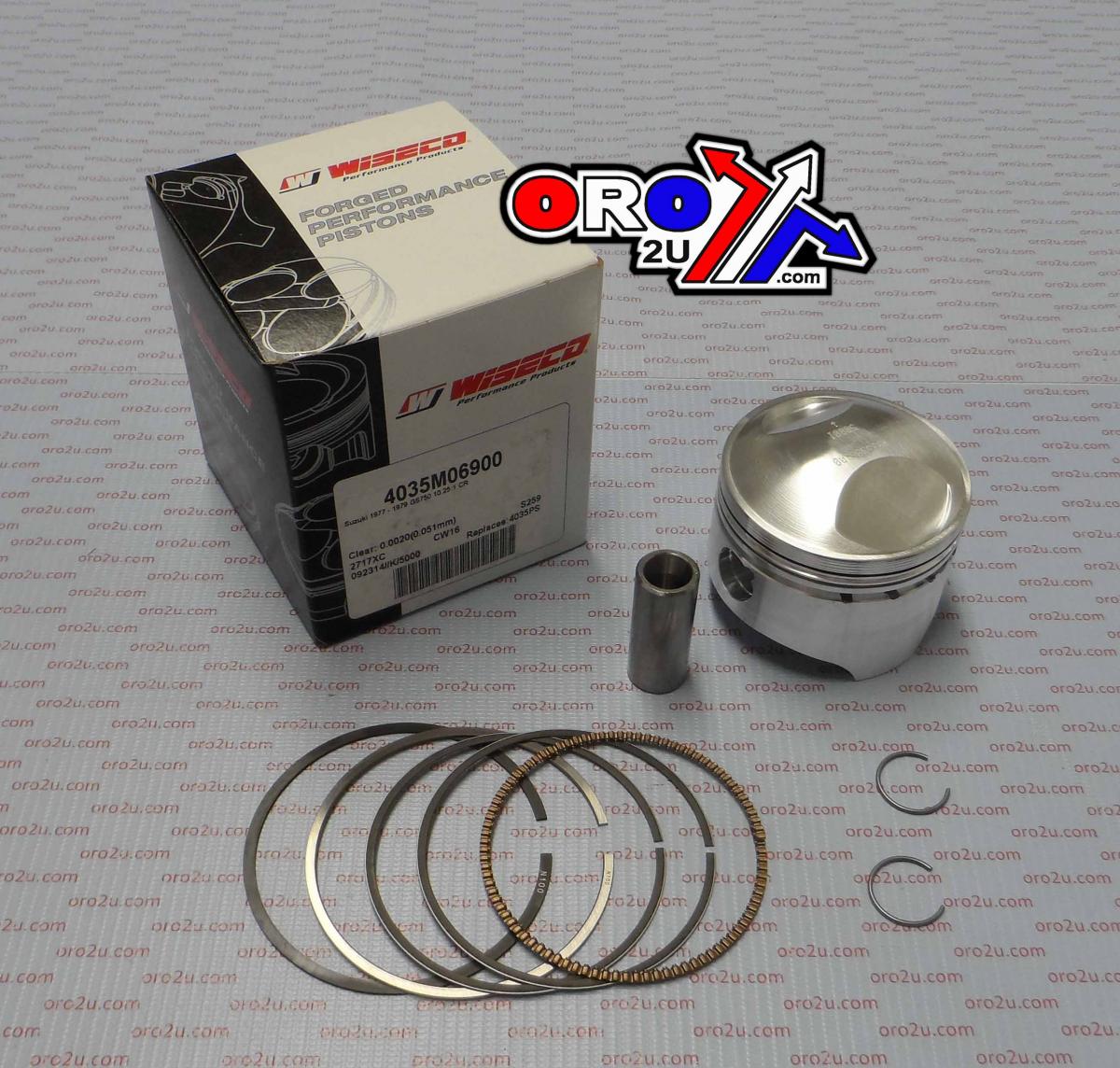 WISECO 69mm PISTON KIT SUZUKI GS750 1977-1979 (EACH)