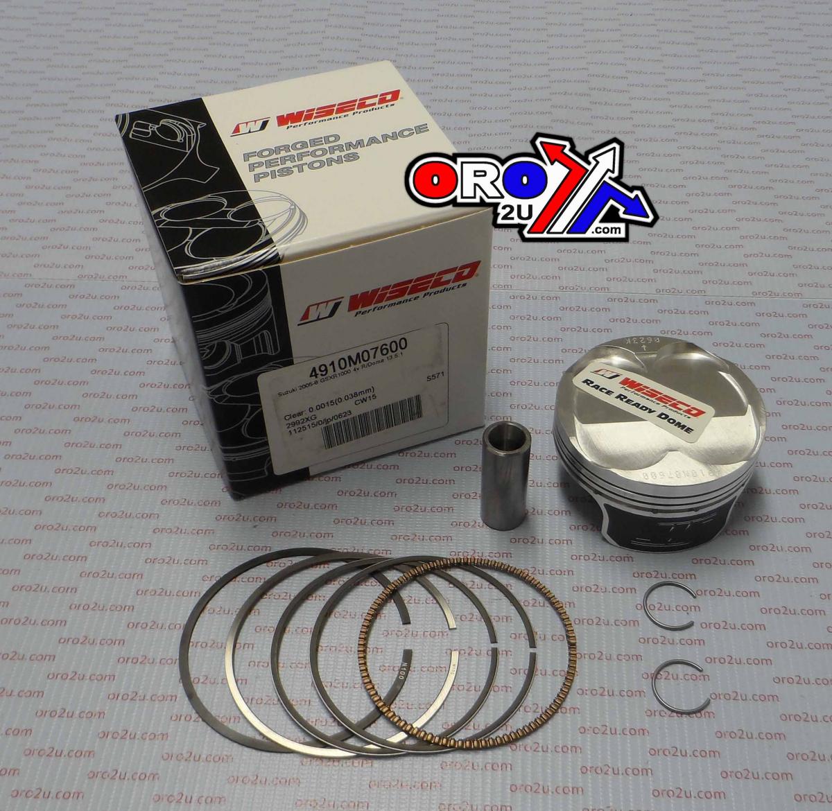 PISTON KIT GSXR1000 05-08 7600 WISECO 4910M07600 ROAD SUZUKI