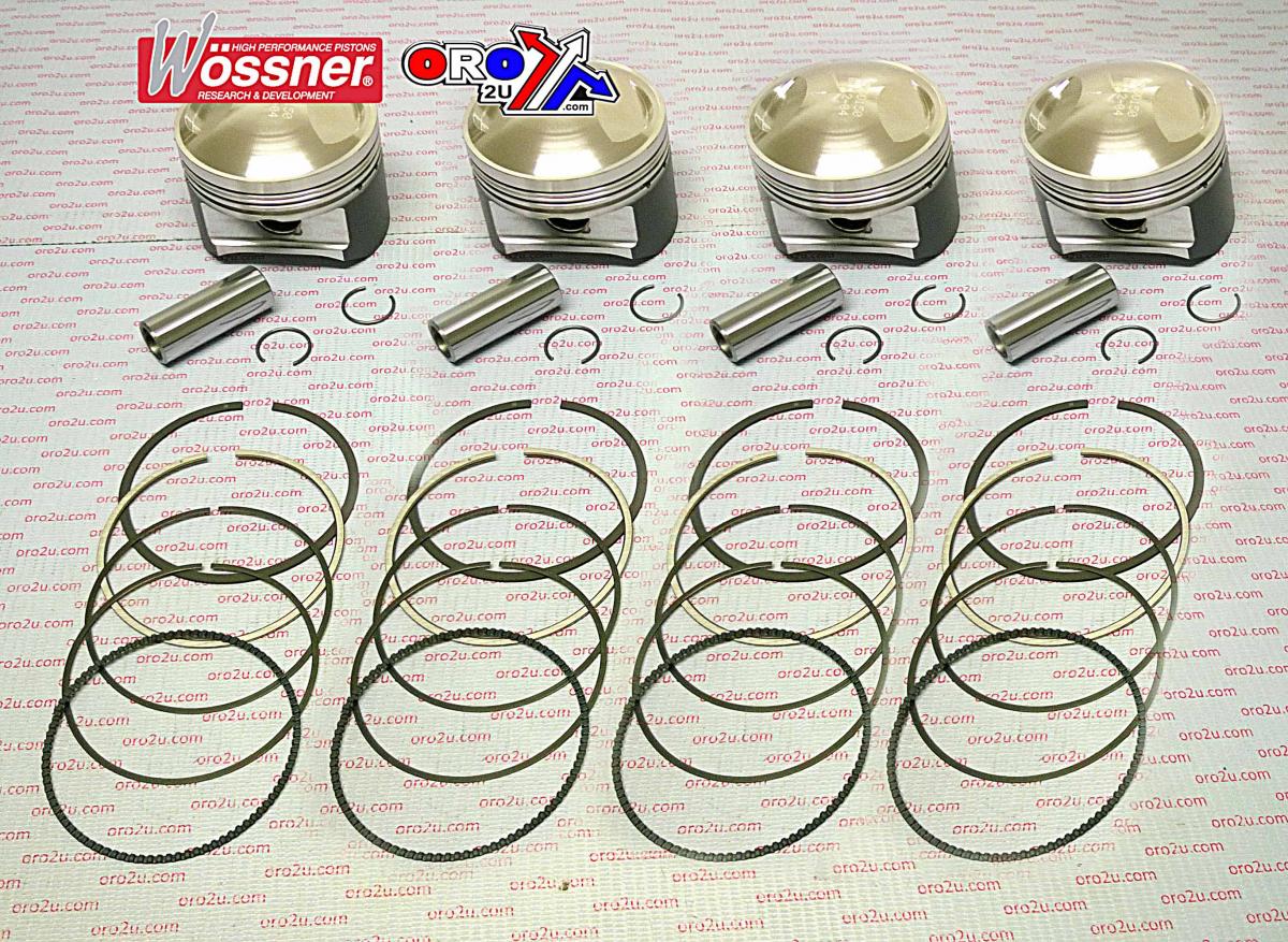 WOSSNER 74mm PISTON KIT KAWASAKI GPZ1100 1981-1982,(X4)