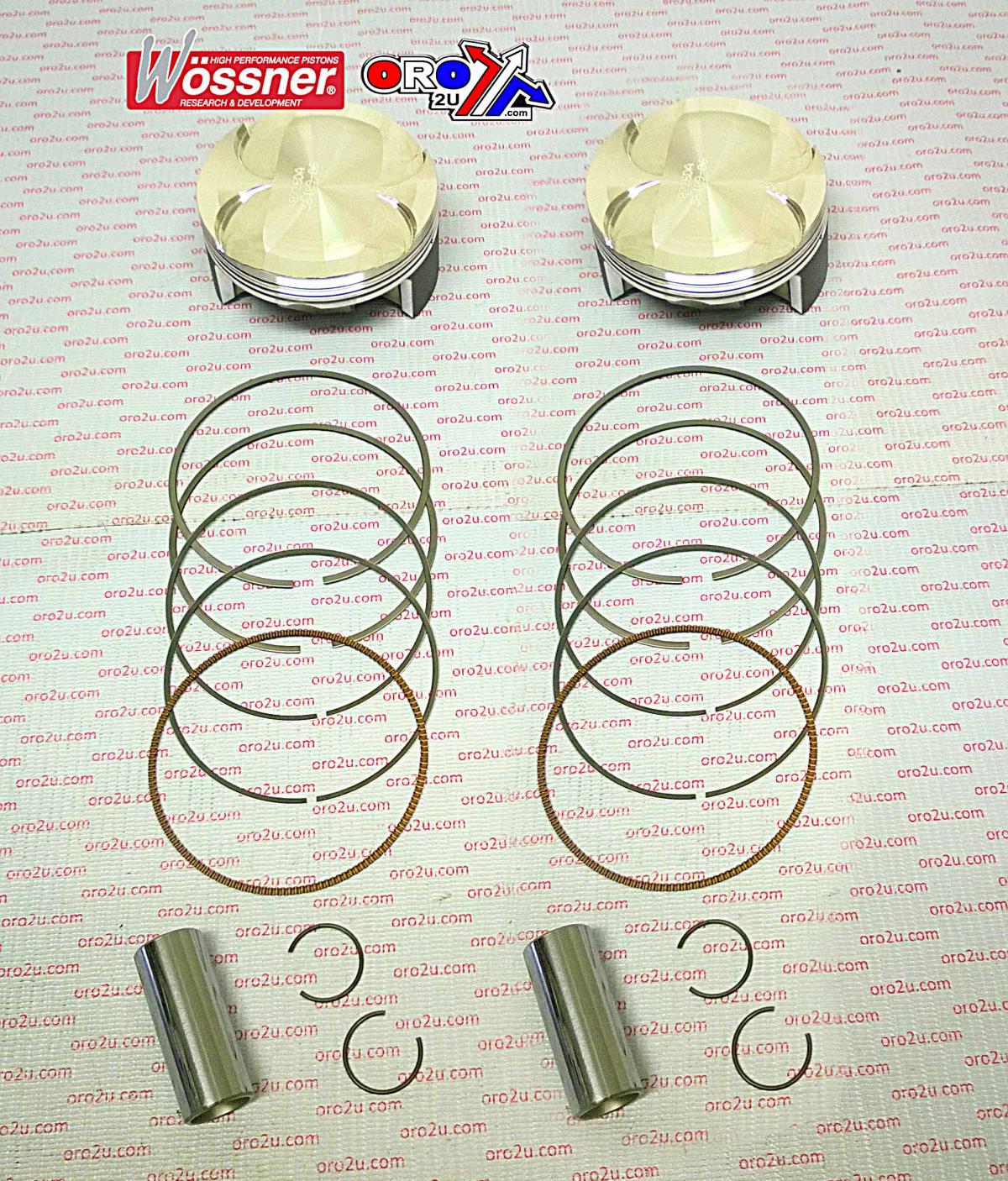 WOSSNER 84mm PISTON KIT KAWASAKI ER-6 NINJA 2009-2015, (X2)