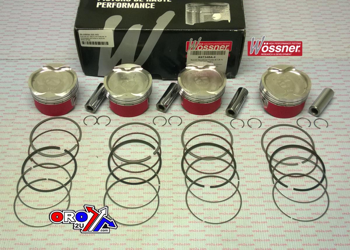 WOSSNER 81mm PISTON KIT SUZUKI GSX1300R HAYABUSA 1999-2007 (X4)