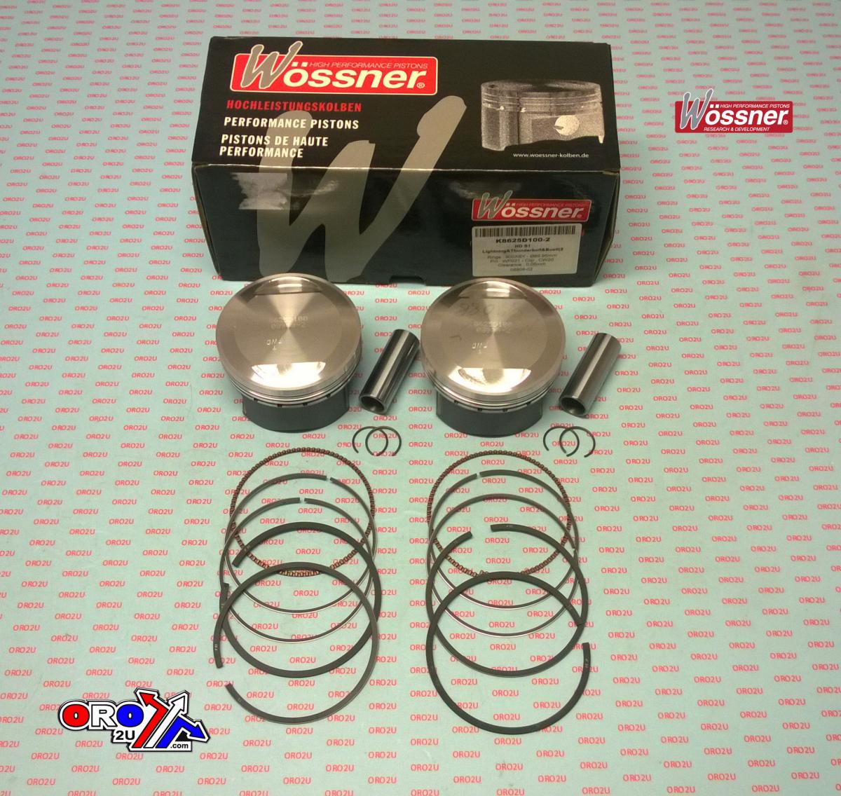 WOSSNER 89.5mm PISTON KIT BUELL S1 LIGHTNING 1200-1228