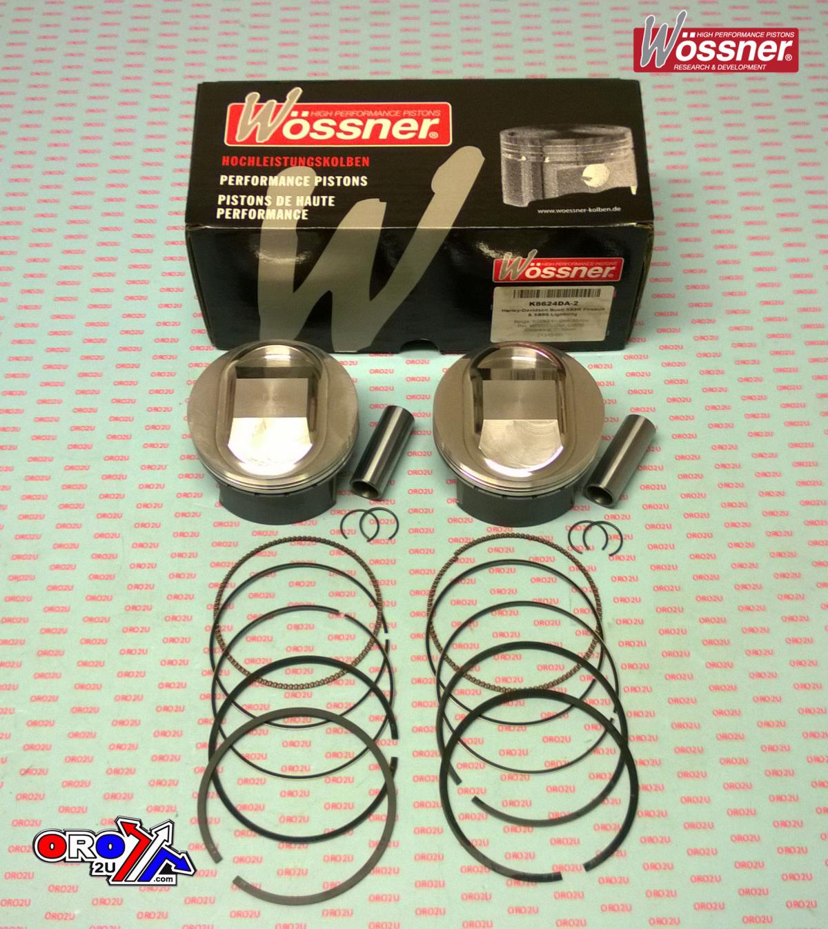 WOSSNER 101.6mm PISTON KIT HARLEY DAVIDSON TWIN CAM 88 1650cc 1999-2006