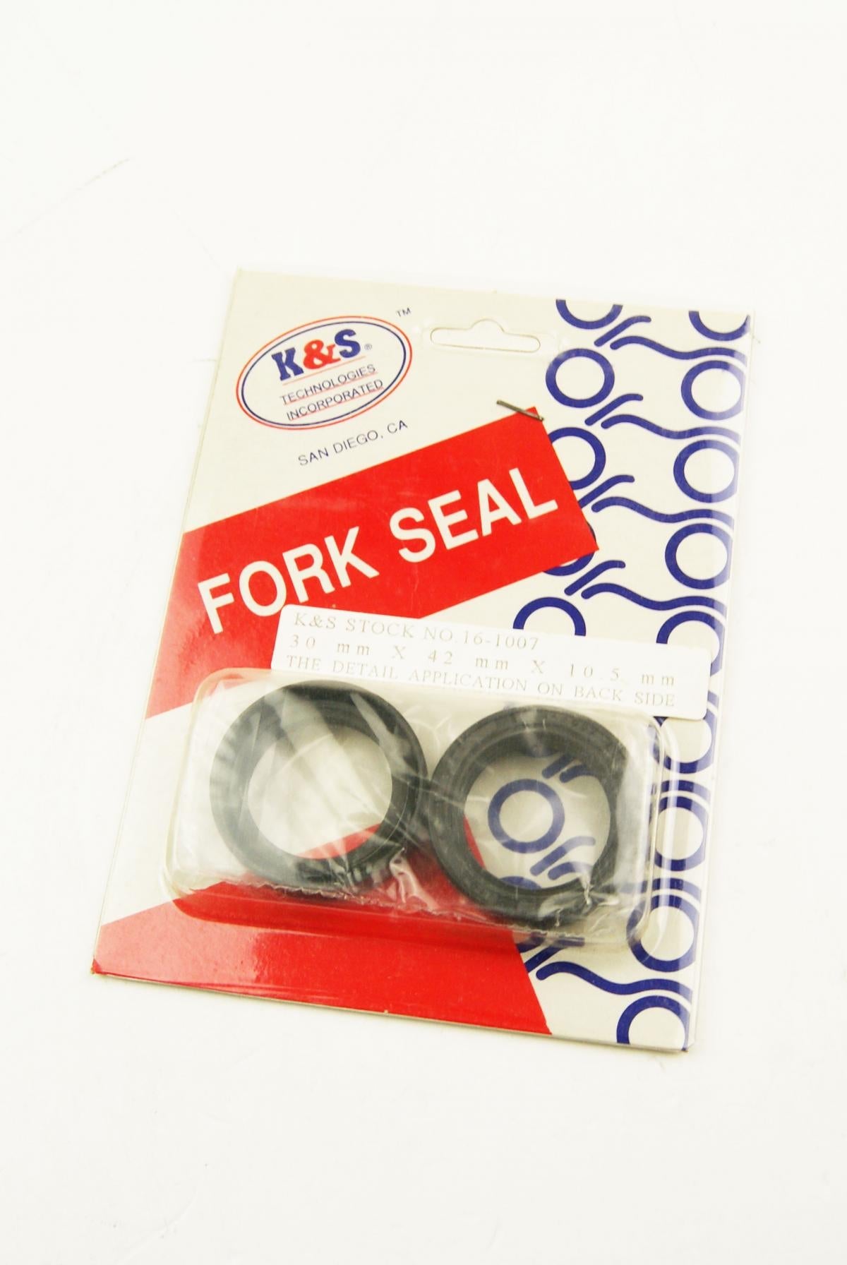 FORK OIL SEAL SET 30x42x10.5, K&S 16-1007, 51490-961-305, KS16-1007
