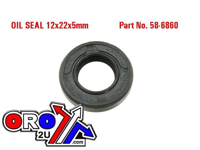 OIL SEAL 12x22x5 YAMAHA 09285-12002, 93102-12321-00