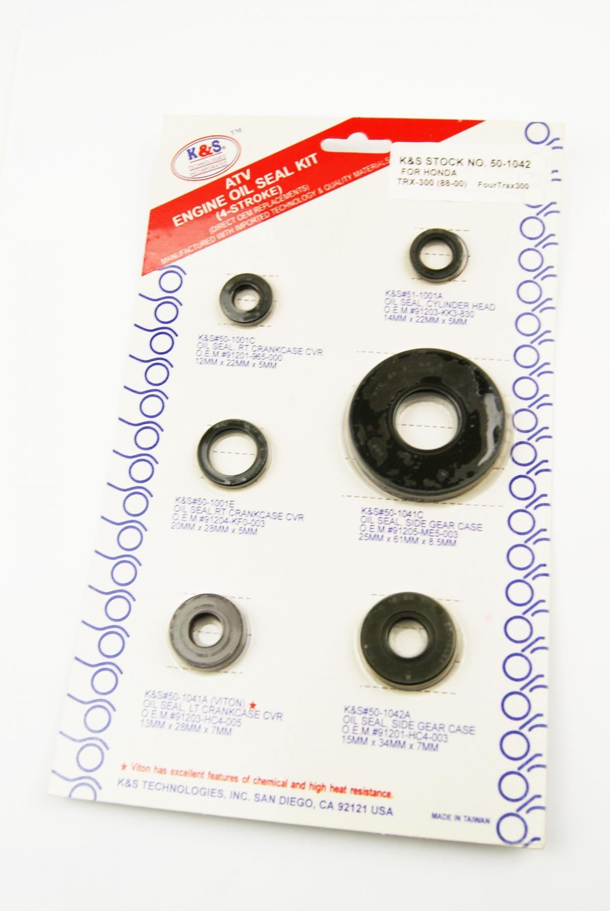 ENGINE OIL SEAL SET HONDA TRX300 FOURTRAX 1988-2000 (Not FW or EX)