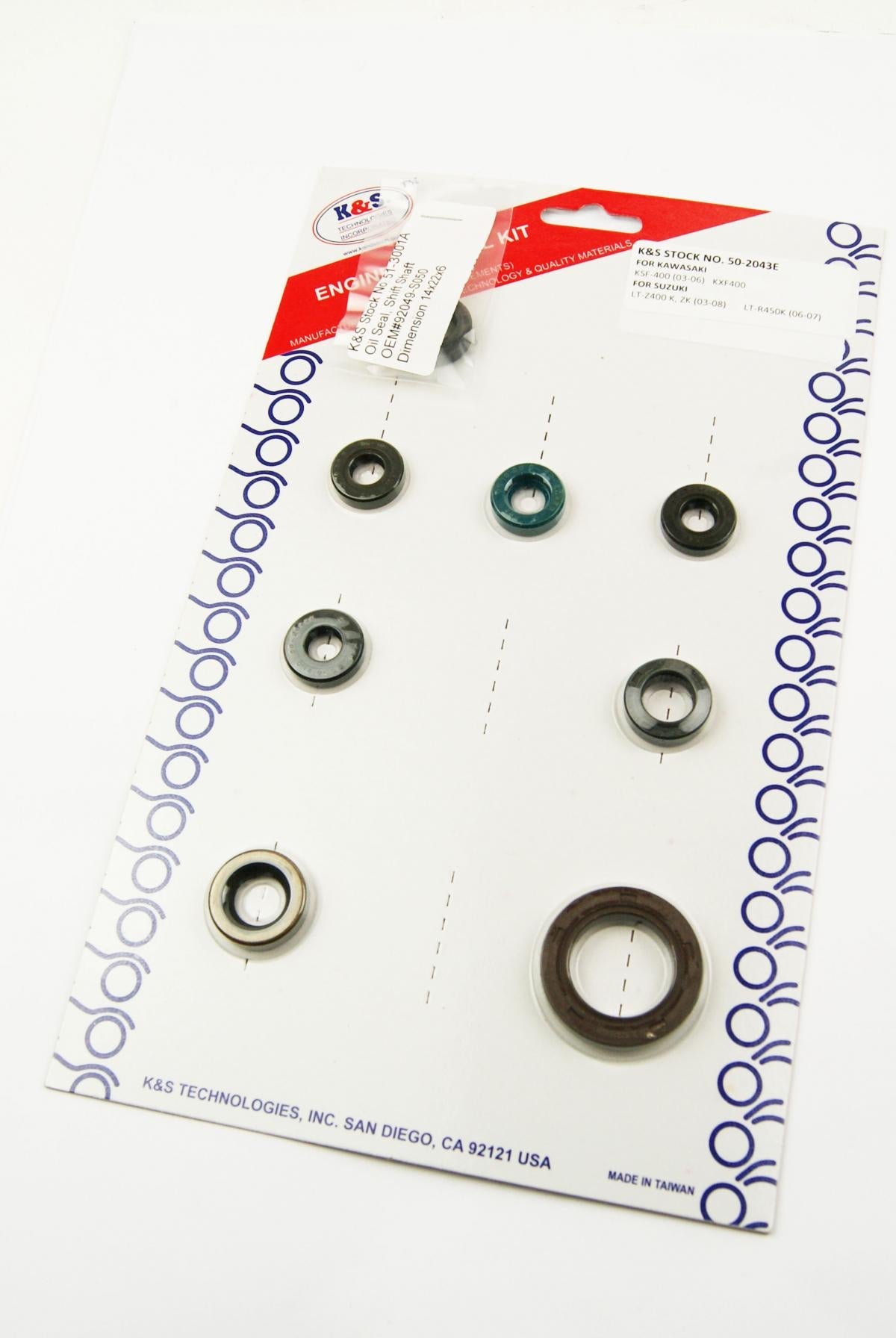 K&S ENGINE OIL SEAL SET SUZUKI LT-R450 2006-2007