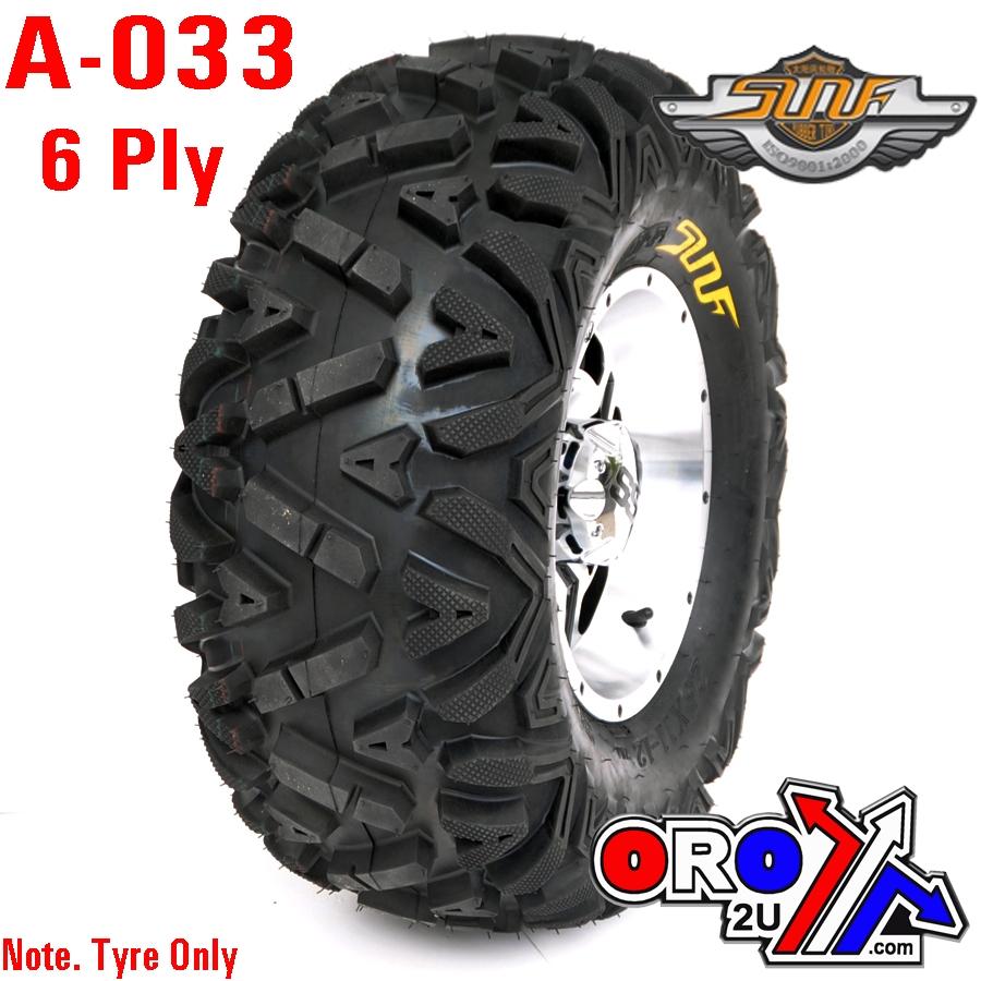 25x10.00x12 SUNF ATV TYRE, 6 PLY E-MARKED