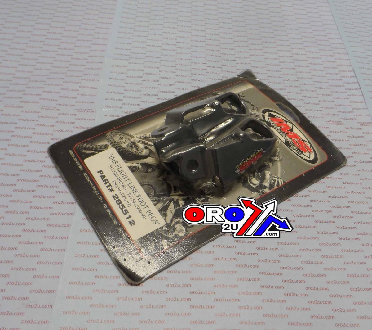 STEEL FOOTPEG SET SUZUKI DR250/350 1990-1999, DR650 1996-1997