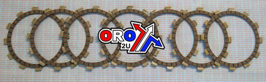 CLUTCH FRICTION PLATE SET/7 [CK2240], PSYCHIC MC-03776C YAMAHA RD250/350 73-82