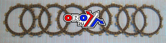 CLUTCH FRICTION PLATE SET/8 [CK2297], MC-03790C YAM TT600 85-04, XT600 84-87