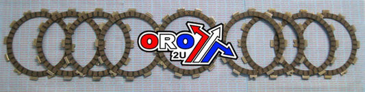 CLUTCH FRICTION PLATE SET/9 [CK3400], MC-03509C SUZUKI RM/RMX 250 92-93