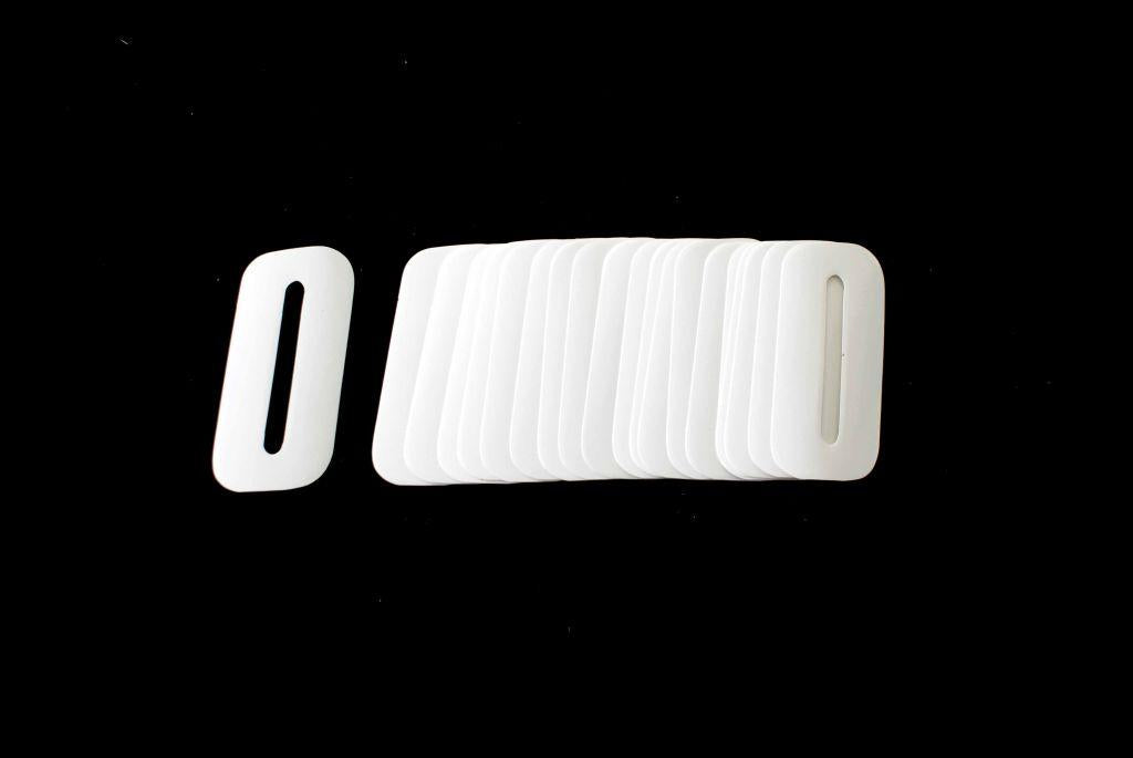 0 WHITE DECAL 4.5"/11cm PK/20