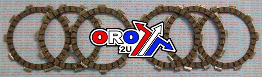 CLUTCH FRICTION PLATE SET/6 [CK2304], MX-03517C PLATES YZ80 86-94, TZR125 87-92