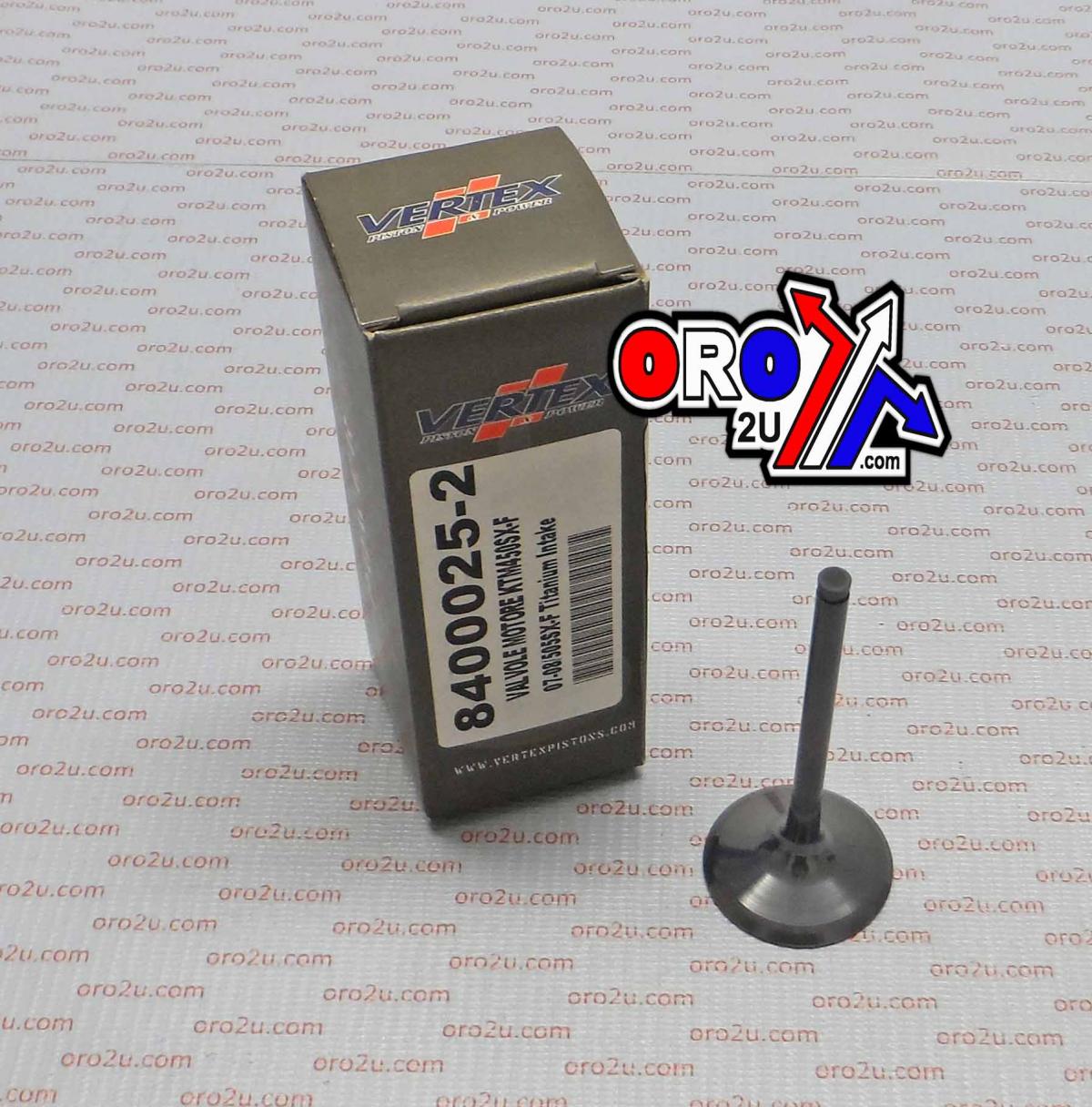 VERTEX TITANIUM INTAKE VALVE KTM SX-F 450 2007-2012, SX-F 505 2008-2011