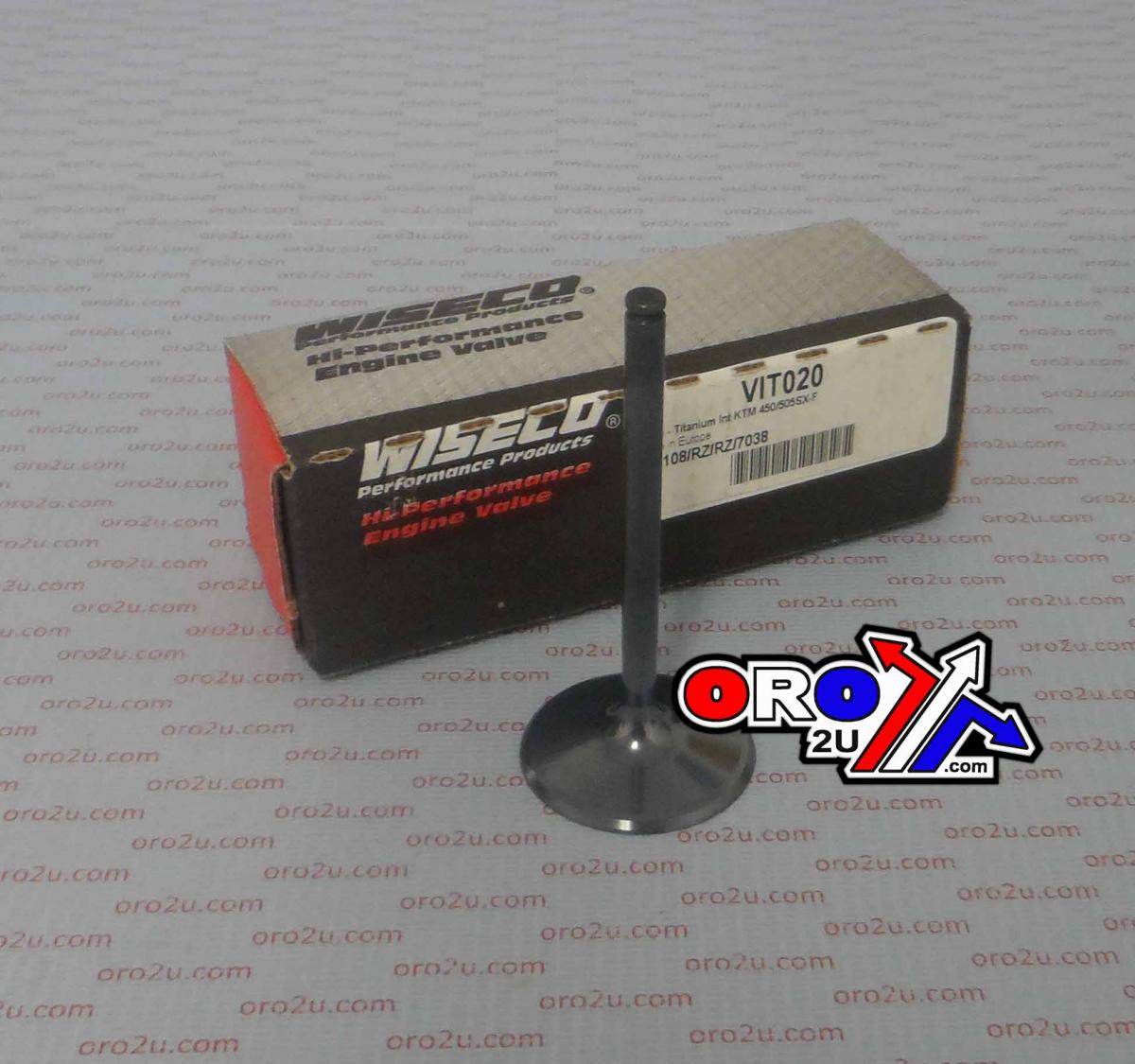 WISECO TITANIUM INTAKE VALVE KTM SX-F 450 2007-2012, SX-F 505 2008-2011
