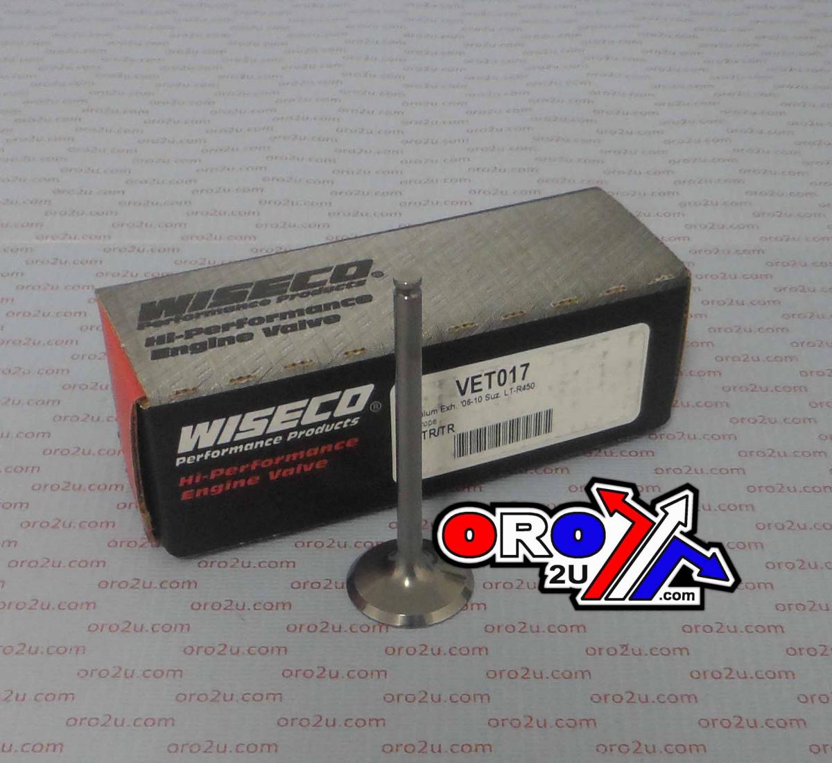 WISECO TITANIUM EXHAUST VALVE SUZUKI LT-R450 2007-2009