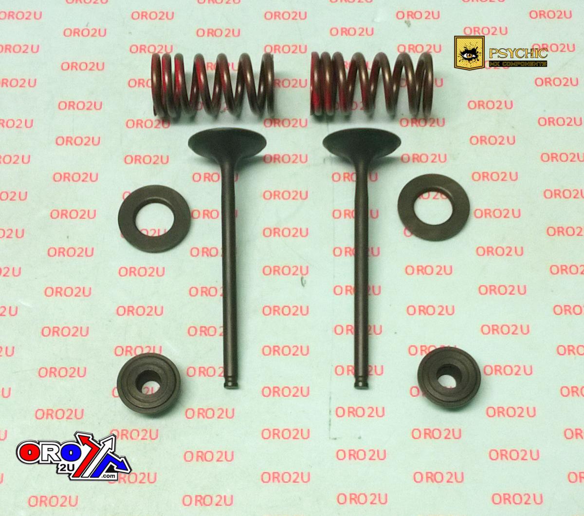 PSYCHIC EXHAUST VALVE+SPRING KIT KAWASAKI KX250F 04-16, SUZUKI RM-Z250 04-06