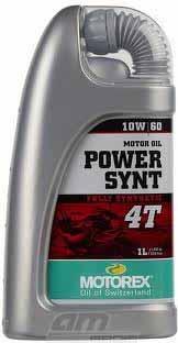 1L MOTOREX POWER SYNT 4T 10W60, FULLY SYNTHETIC OIL