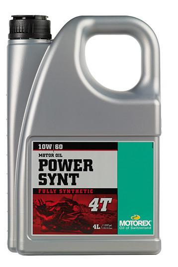 4L MOTOREX POWER SYNT 4T 10W60, FULLY SYNTHETIC OIL