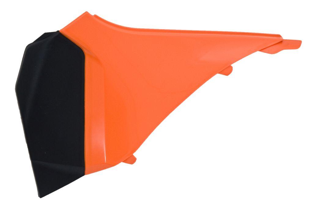 R-TECH ORANGE LEFT AIRBOX COVER KTM 125-500 EXC/EXC-F 12-13, SX/SX-F 11-12