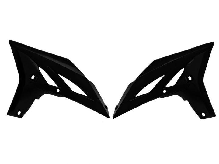 R-TECH BLACK RADIATOR SCOOPS YAMAHA YZ250F 2010-2013