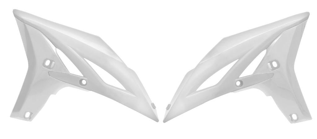 R-TECH WHITE RADIATOR SCOOPS YAMAHA YZ250F 2010-2013