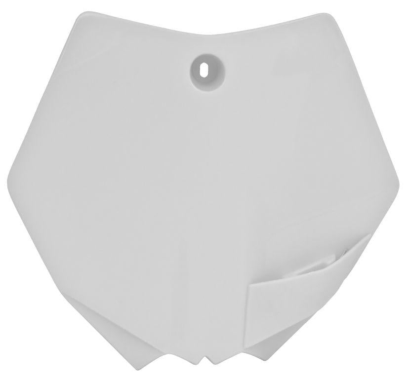 R-TECH WHITE FRONT PLATE KTM SX 65 2009-2015
