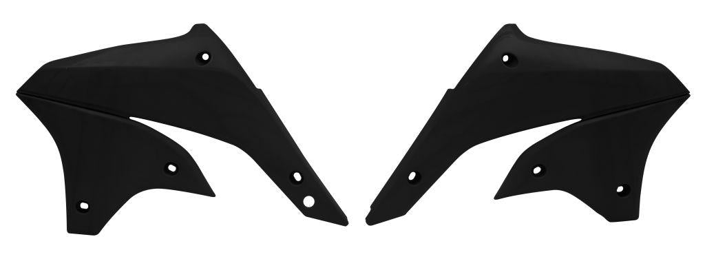 R-TECH BLACK RADIATOR SCOOPS KAWASAKI KLX450R 2007-2014